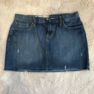 Gap jean mini skirt